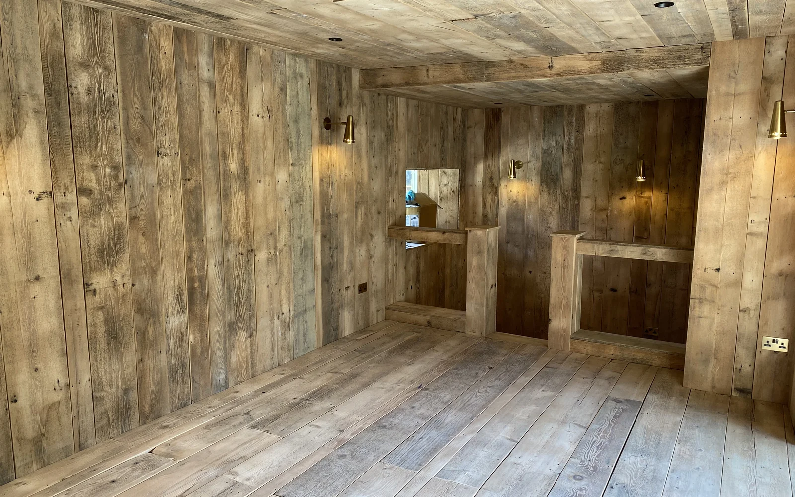 room made of wood