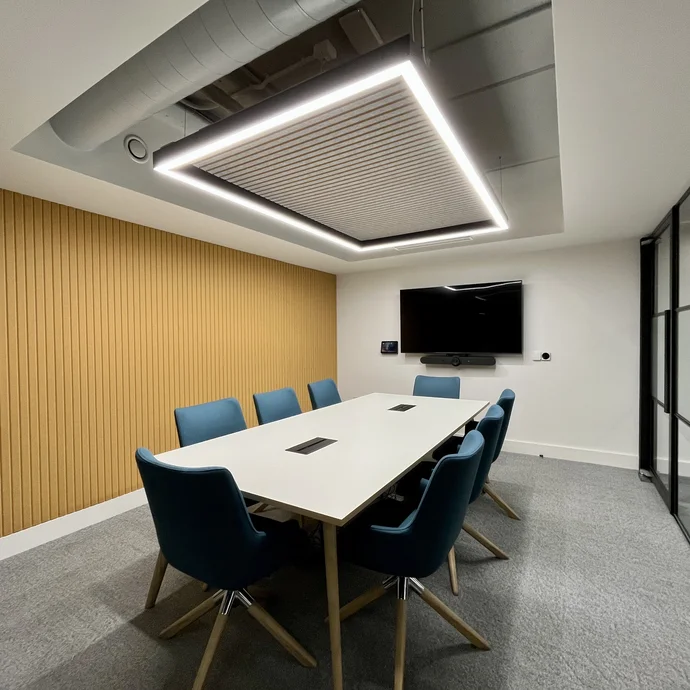 Office board room with 8 chairs