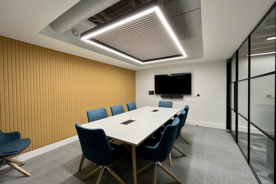 Office board room with 8 chairs